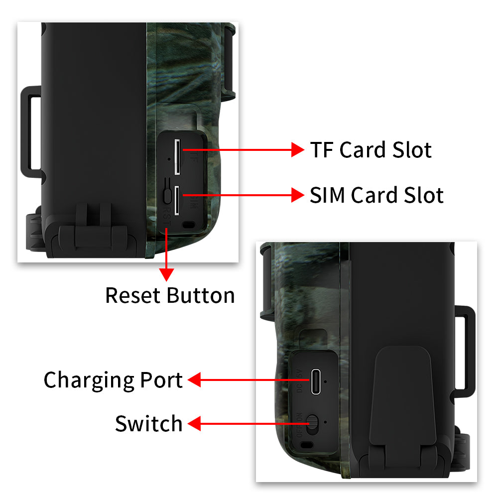 Live 1.0 vildtkamera inkl. app, 6stk batterier & solcelle