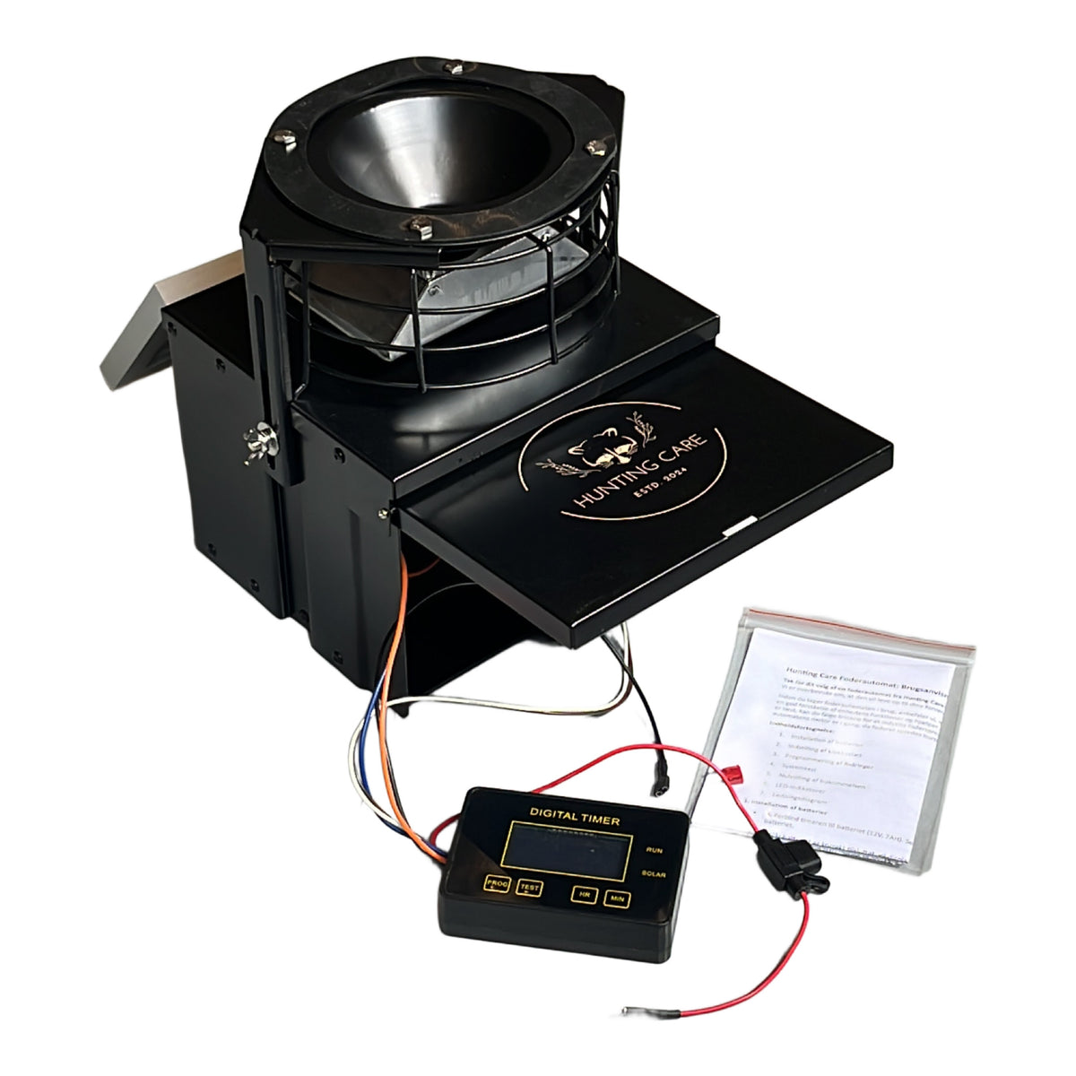 Foderspreder 12V inkl. solcelle