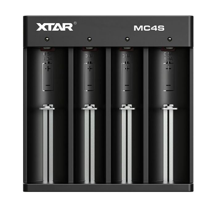 XTAR MC4S lader til 4x batterier