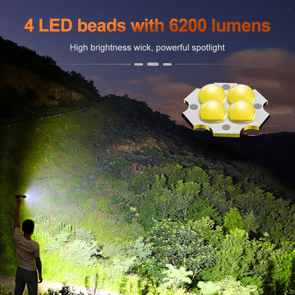 LED-jagtlygte på 6.200 Lumen