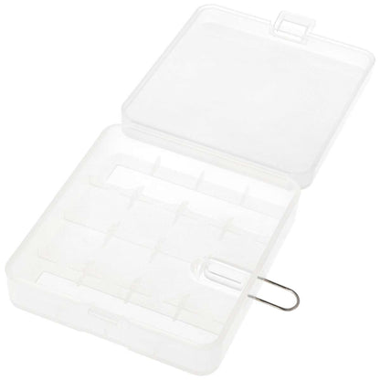 Opbevaringskasse for 4 x 18650 batterier