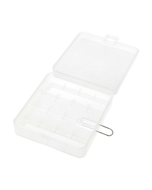 Opbevaringskasse for 4 x 18650 batterier