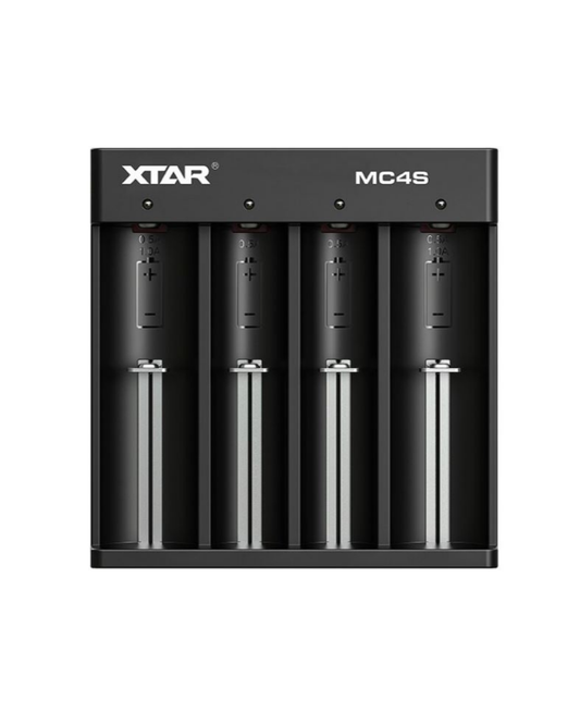 XTAR MC4S lader til 4x batterier