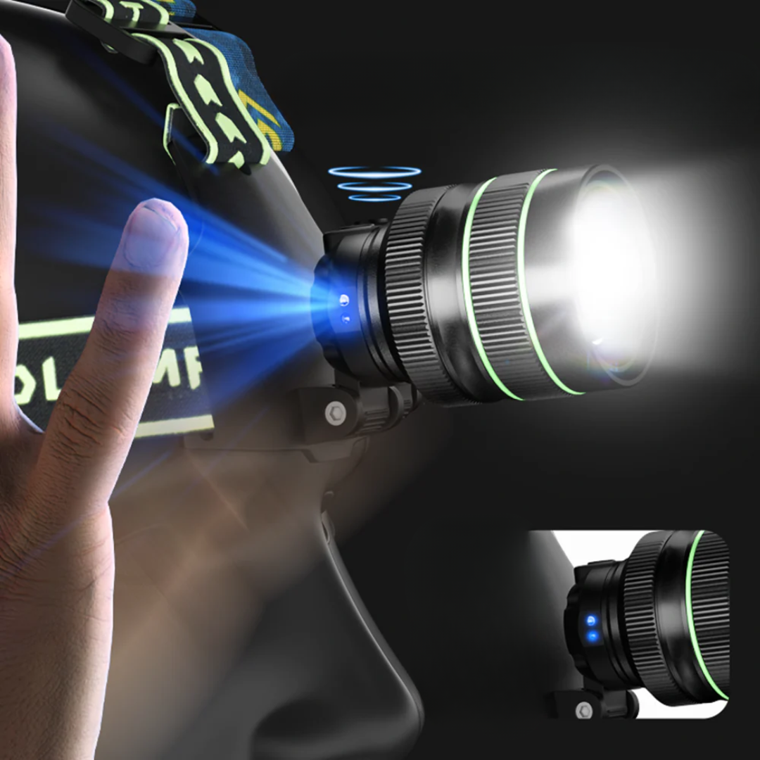 Ekstrem Kraftig - pandelampe 10.000 Lumens + powerbank - Ignition