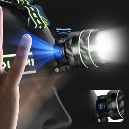 Ekstrem Kraftig - pandelampe 10.000 Lumens + powerbank - Ignition