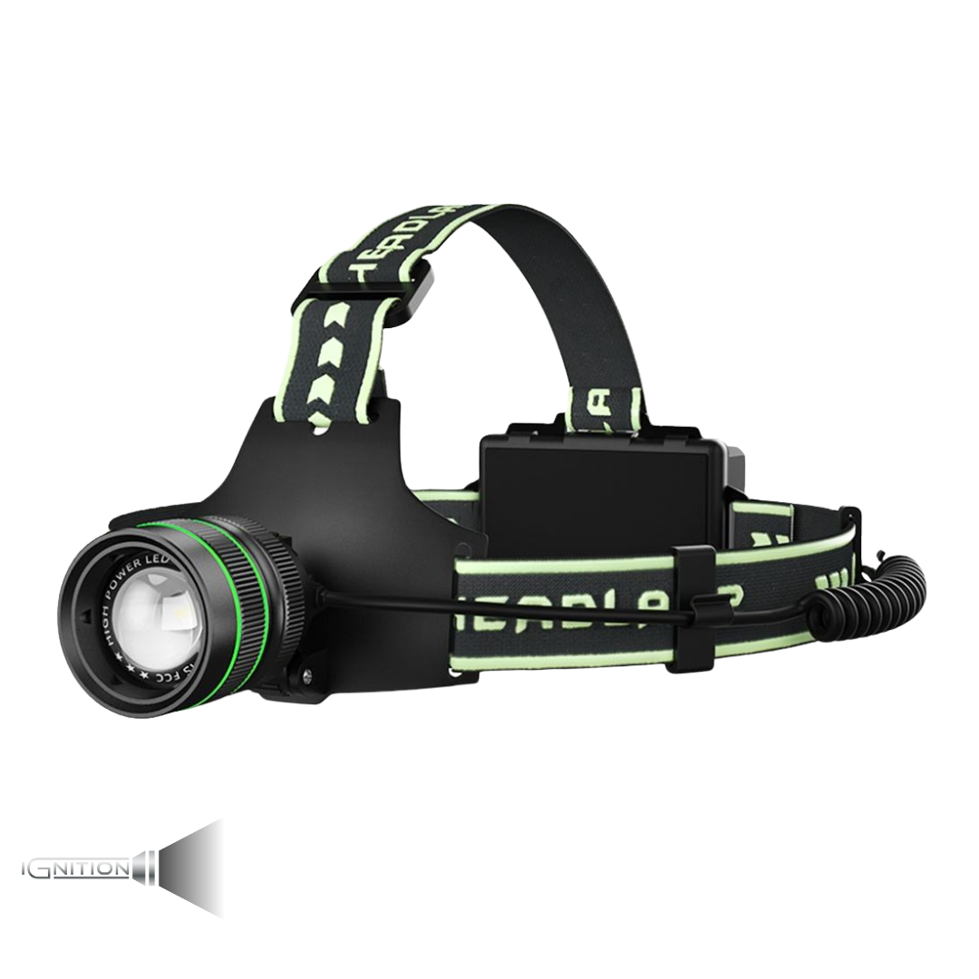 Ekstrem Kraftig - pandelampe 10.000 Lumens + powerbank - Ignition