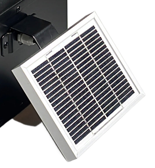 Solcellepanel til foderspreder