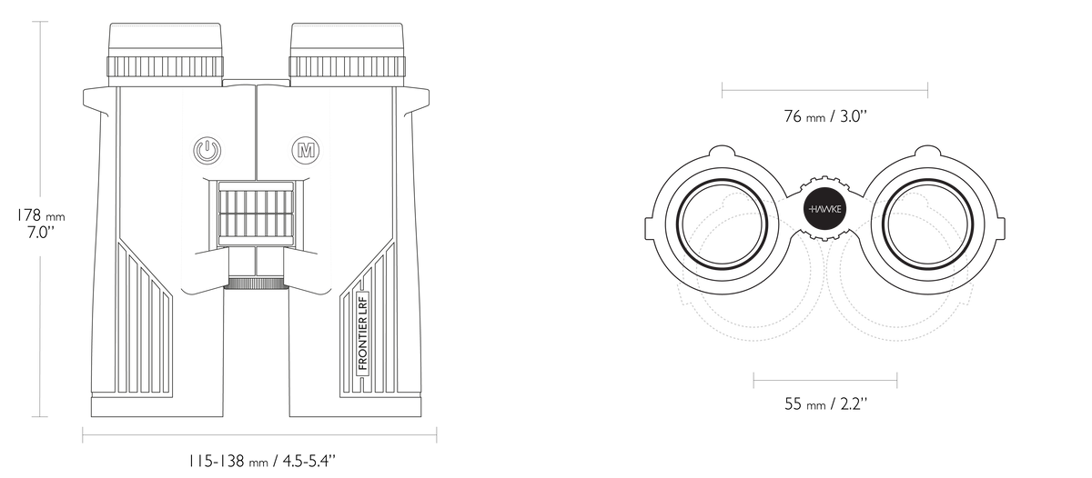 Hawke Frontier LRF 10x42 – grøn – detalje 3