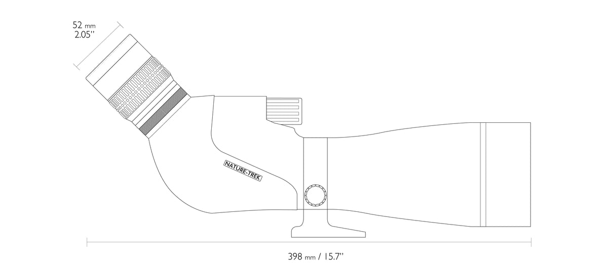 Hawke Nature-Trek spotting scope 20-60x80 – grøn – detalje 3
