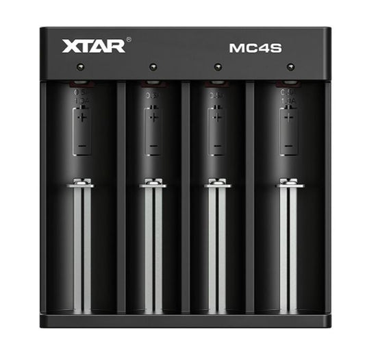XTAR MC4S lader til 4x batterier