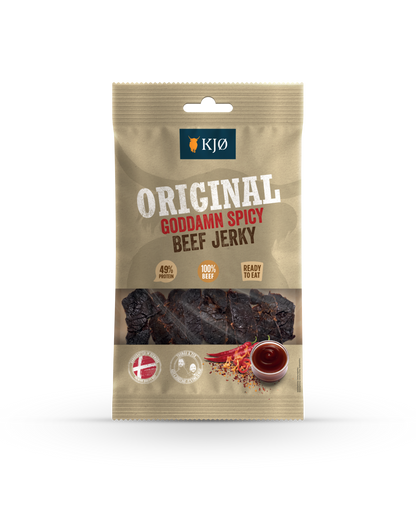 KJØ ORIGINAL Goddamn Spicy Beef Jerky – 25 g