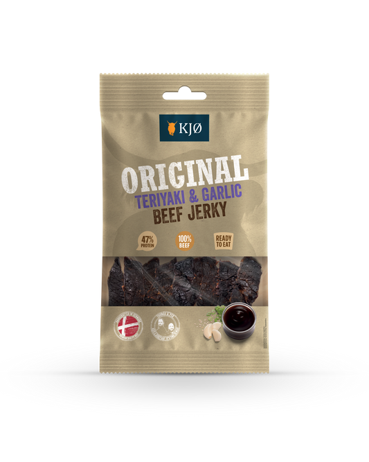 KJØ ORIGINAL Teriyaki & Garlic Beef Jerky – 25 g