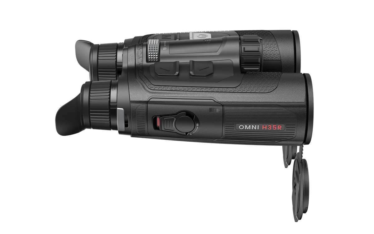 NOCPIX OMNI H35R – sidevisning med batterirum og modelbetegnelse
