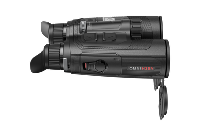 NOCPIX OMNI H35R – sidevisning med batterirum og modelbetegnelse