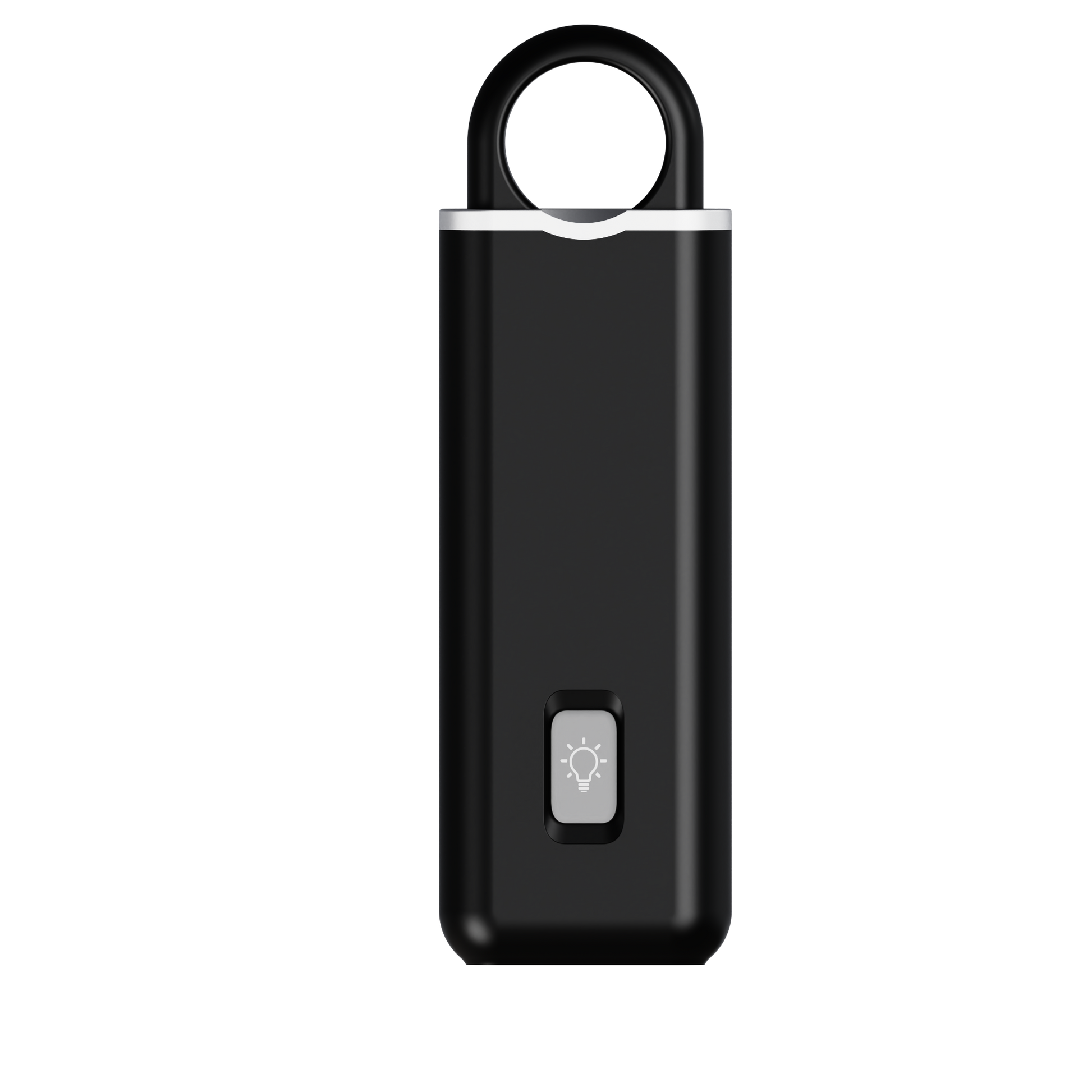 Bagside på genopladelig personalarm 130 dB