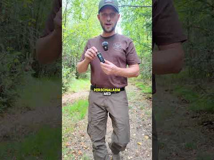 Person - & ulvealarm 130 dB med LED-strobe – til jagt og natur